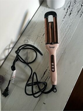 Lange 3-Barrel Hair Waver in Pink and Rose Gold